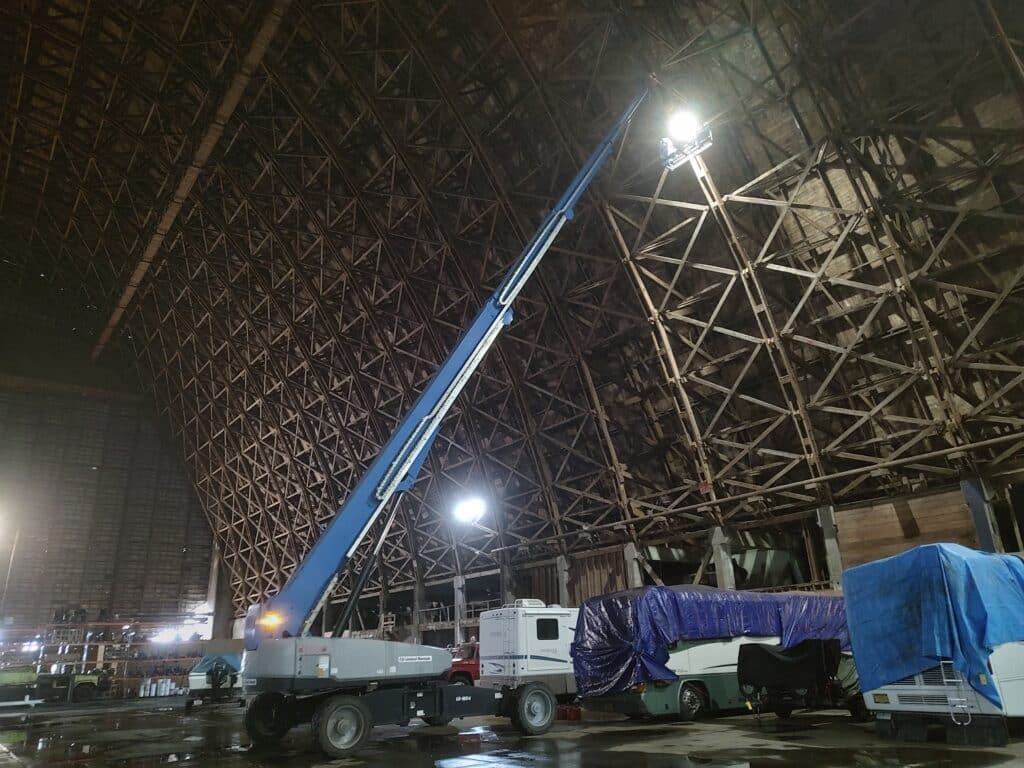 Timber blimp hangar housing the Tillamook Air Museum, Oregon