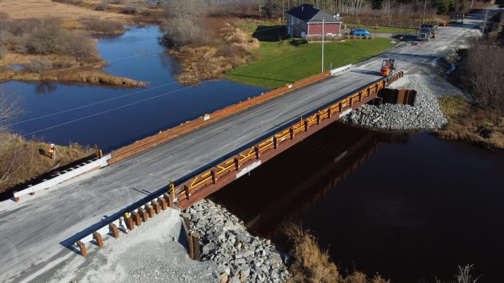 Dillmans glulam timber bridge