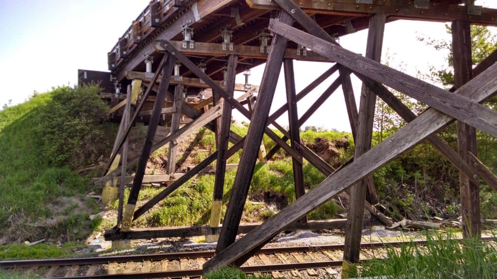 Providence Road timber overpass